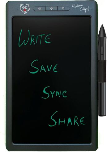 BeaverPadⓇ LCD Writing Pad/Drawing Board (Ewriter) and Graphics Tablet with Memory, Save and Bluetooth Function (Grey) in Saudi Arabia