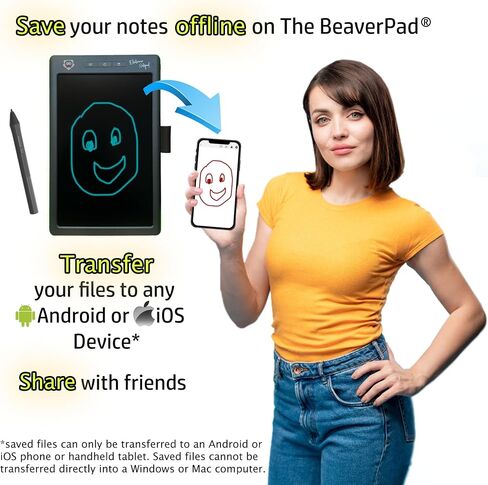 BeaverPadⓇ LCD Writing Pad/Drawing Board (Ewriter) and Graphics Tablet with Memory, Save and Bluetooth Function (Grey) in Saudi Arabia