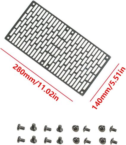 Radiator Guard Galvanized Steel Cooling Fan Plate Panel for PC Cooling Components Radiator Shield 14/28/42cm Galvanized Steel Protector in Saudi Arabia