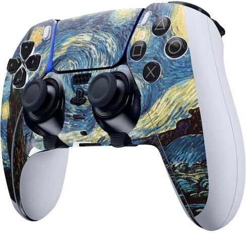 Skinit Decal Gaming Skin Compatible with PS5 DualSense Edge Pro Controller - Officially Licensed The Great Wave Off Kanagawa by Hokusai Design in Saudi Arabia