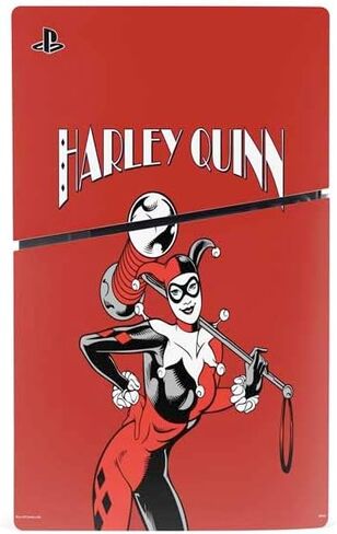 Skinit Decal Gaming Skin Compatible with PS5 Slim Digital Edition Bundle - Officially Licensed DC Comics Harley Quinn Mad Love Design in Saudi Arabia