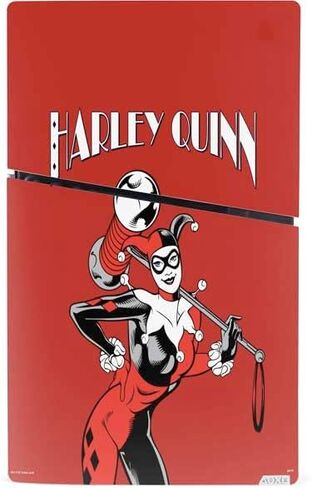 Skinit Decal Gaming Skin Compatible with PS5 Slim Digital Edition Bundle - Officially Licensed DC Comics Harley Quinn Mad Love Design in Saudi Arabia