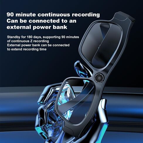 Smart Glasses with Camera, 4k Video Camera Glasses with TF card, Recording Glasses for Driving Riding Training VX18 in Saudi Arabia