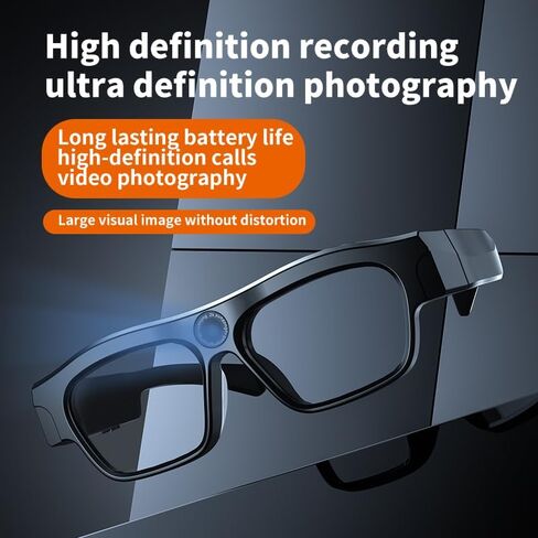 Smart Glasses with Camera, 4k Video Camera Glasses with TF card, Recording Glasses for Driving Riding Training VX18 in Saudi Arabia