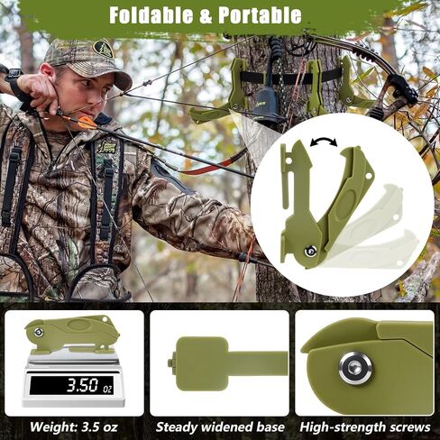 4Pcs Saddle Hunting Bow Hangers, Saddle Hunting Gear Accessory Hooks for Gear Strap Treestand Rope, Sturdy and Lightweight, Outdoor Tree Stand Bow & Gear Hanger for Camping Hiking in Saudi Arabia