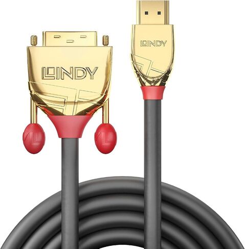 Lindy 0.5m HDMI إلى DVI-D كابل ، خط الذهب in Saudi Arabia