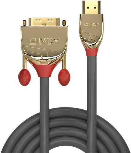 Lindy 0.5m HDMI إلى DVI-D كابل ، خط الذهب in Saudi Arabia