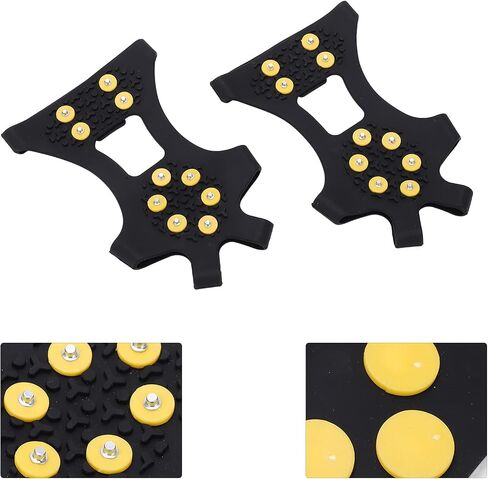 10 Tooth Outdoor Climbing Crampons Anti Slip Stainless Steel Mountaineering Ice Snow Gripper in Saudi Arabia