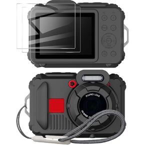 Silicone Case for pixpro wpz2 Digital Camera with 2PCS Screen Protector and Lanyard - Off white in Kuwait