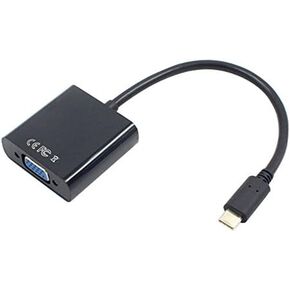 USB-C USB3.1 Type C for Adapter Cable VGA Male to VGA Female Video Transfer Converter 1080P for 12 inch in Saudi Arabia