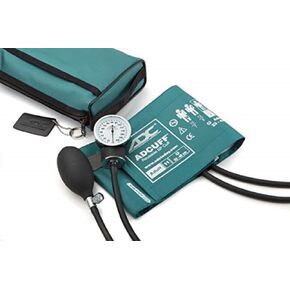 ADC Prosphyg 768BK Professional Pocket Aneroid Sphygmomanometer with Adcuff Nylon Blood Pressure Cuff and Matching Carrying Case, Adult, Black in Saudi Arabia