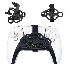 Xhiver PS-5 Controller Mini Steering Wheel Attachment Game Ascing ， Grip and Controlded (Black) in Kuwait