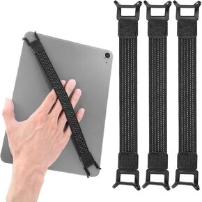 Molain 3 Pack Tablet Security Hand Straps, 7.5-13.7 Inch Universal Elastic Finger Grip Belt Anti-Drop Tablet Holder for One-Handed Use in Saudi Arabia