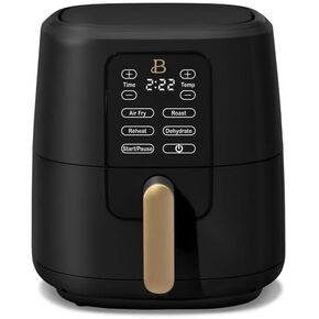 6 QT Air Fryer مع تكنولوجيا التشكل والشاشة التي تم تنشيطها باللمس ، أسود من Drew Barrymore ، نطاقات درجة الحرارة القابلة للتعديل in Kuwait