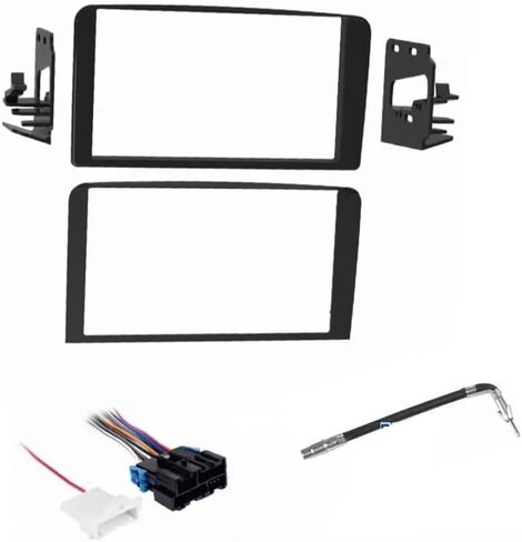 Double Din Car Stereo Kit Dash Kit و Wire Harness و AM/FM Radio Adapter Adapter -Made -Made لعام 2002 Cadillac Escalade مع المصنع الخارجي AMP/BOSE in Kuwait
