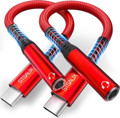 USB C إلى 3.5 مم محول مقبس سماعة الرأس (2 عبوة) لـ iPhone 16/16 Pro/15/15 Pro/Pro Max/Plus ، Type C Aux Aux Dongle Cable Compate مع iPad ، Samsung Galaxy S24 S23/S23/S22/S21ultra ، Macbook in Saudi Arabia