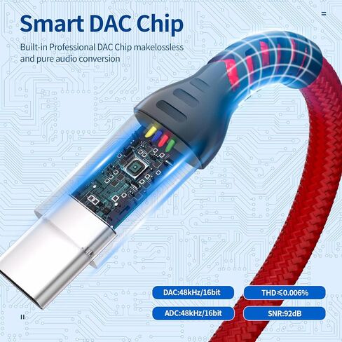USB C إلى 3.5 مم محول مقبس سماعة الرأس (2 عبوة) لـ iPhone 16/16 Pro/15/15 Pro/Pro Max/Plus ، Type C Aux Aux Dongle Cable Compate مع iPad ، Samsung Galaxy S24 S23/S23/S22/S21ultra ، Macbook in Saudi Arabia