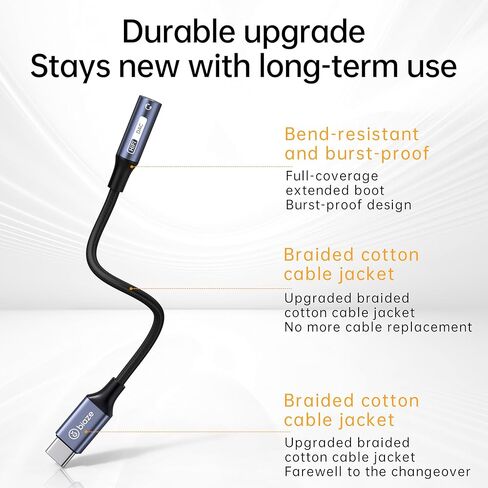 USB C إلى 3.5 ملم محول مقبس سماعة الرأس الإناث ، USB C إلى AUX AUX AUDOIO DONGLE CABLE CALL متوافق مع iPhone 16 15 Pro Max ، Samsung Galaxy S24/S23/S22 Ultra ، Pixel ، iPad Pro ، MacBook in Saudi Arabia