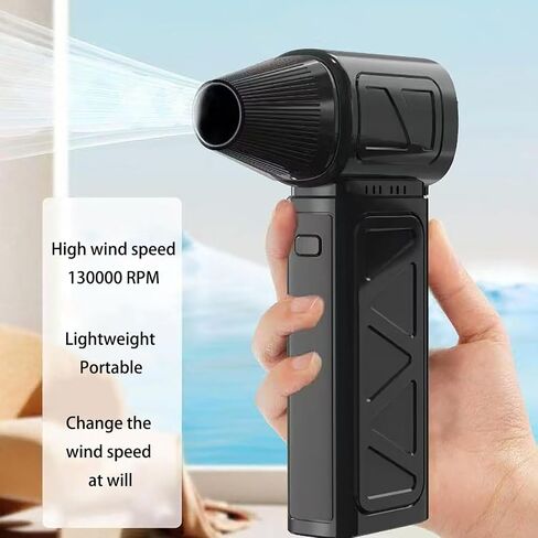 Compressed Air Duster 130000 RPM Electric Air Duster, Reusable no Canned Keyboard Cleaner for Office, Cordless Air Duster for Computer/Car in Saudi Arabia