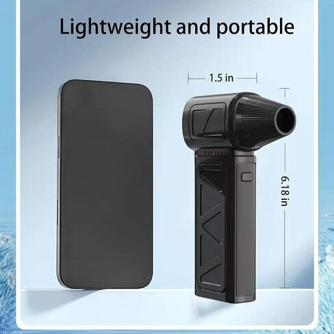 Compressed Air Duster 130000 RPM Electric Air Duster, Reusable no Canned Keyboard Cleaner for Office, Cordless Air Duster for Computer/Car in Saudi Arabia