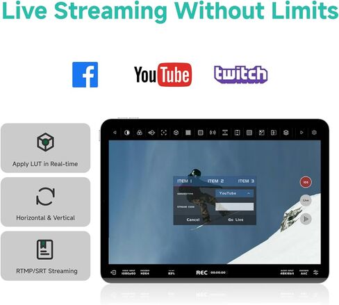 Accsoon SeeMo Pro SDI&HDMI Video Capture Adapter, 1080P 60FPS Real-time Monitoring/Livestreaming/Recording, HDMI to USB-C Video Capture Terminal, Turns iOS into On-Camera Monitor for Multiple Shooting in Saudi Arabia