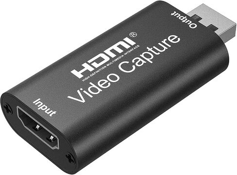 Video Capture Card, Hdmi Video Capture Card, USB Capture Card,4K HDMI to USB2.0, Record via DSLR Camcorder Cam for High Definition Acquisition, for Broadcasting, Amamzing Record, Meeting,ect. (Black) in Saudi Arabia
