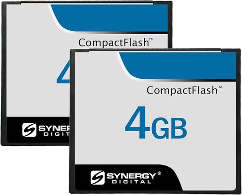 Synergy Digital 4GB Compact Flash Memory Cards, Compatible with Olympus E-520 Digital Camera - 30MB/s - Pack of 2 in Saudi Arabia