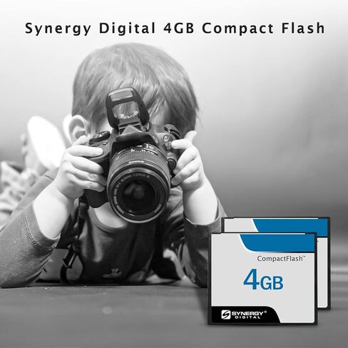 Synergy Digital 4GB Compact Flash Memory Cards, Compatible with Olympus E-520 Digital Camera - 30MB/s - Pack of 2 in Saudi Arabia