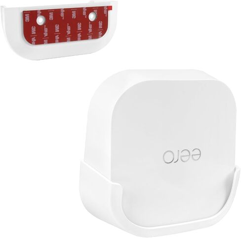 Wall Mount Holder Only for eero 7 Router - No Messy Wires, Space Saving, Wall Stand Bracket Compatible with eero 7 Mesh WiFi System (1-Pack,White) in Saudi Arabia