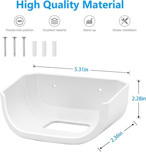 Wall Mount Holder Only for eero 7 Router - No Messy Wires, Space Saving, Wall Stand Bracket Compatible with eero 7 Mesh WiFi System (1-Pack,White) in Saudi Arabia