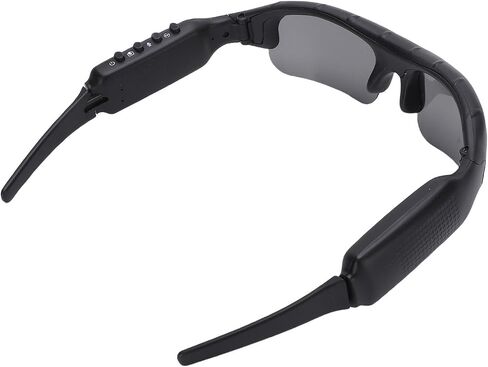 WiFi Camera Glasses, 1080P Video Sunglasses with 140° Wide Angle, 128GB Card Expansion, Loop Recording, for Cycling, Camping, Driving, Traveling in Saudi Arabia