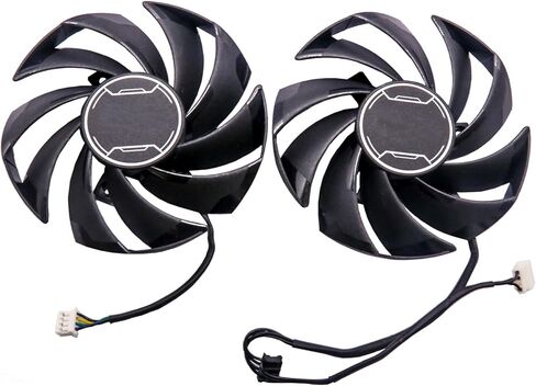 أفضل بانيات 85 مم رسومات جديدة بطاقة فيديو تبريد بطاقة التبريد لـ MSI RTX 4060 RTX 4060TI Ventus 2x PLD09210S12HH 40MM 4PIN in Saudi Arabia