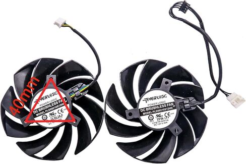أفضل بانيات 85 مم رسومات جديدة بطاقة فيديو تبريد بطاقة التبريد لـ MSI RTX 4060 RTX 4060TI Ventus 2x PLD09210S12HH 40MM 4PIN in Saudi Arabia