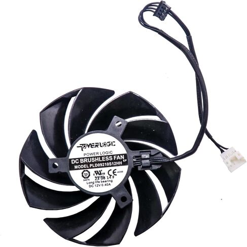 أفضل بانيات 85 مم رسومات جديدة بطاقة فيديو تبريد بطاقة التبريد لـ MSI RTX 4060 RTX 4060TI Ventus 2x PLD09210S12HH 40MM 4PIN in Saudi Arabia