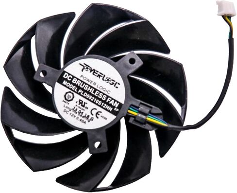 أفضل بانيات 85 مم رسومات جديدة بطاقة فيديو تبريد بطاقة التبريد لـ MSI RTX 4060 RTX 4060TI Ventus 2x PLD09210S12HH 40MM 4PIN in Saudi Arabia