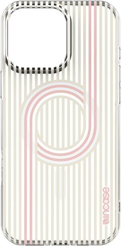 Incase Level Apple Magsafe Case for iPhone 16 Pro - 10 Ft Drop Protection with Customizable On-Case Printing - Slim Design (Lines Loops with Pop Color) in Saudi Arabia