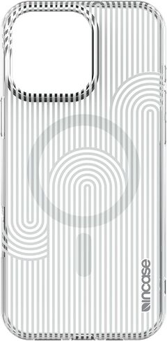 incase Apple Magsafe Case for iPhone 16 Pro - 10 ft drop protection مع طباعة قابلة للتخصيص على الحالة - تصميم نحيف (خطوط حلقات ذات لون موسيقى البوب) in Kuwait