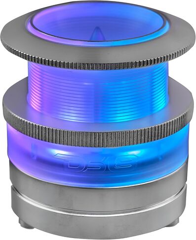 DS18 PRO-TW7LD 2.3" Neodymium Super Bullet Tweeter with Digital LED Lights - 1" Voice Coil, Transparent Polycarbonate Body and Bullet, 200W Max,100W RMS, 4 Ohms, Built-in Crossover - 1 Speaker in Saudi Arabia