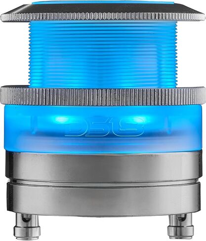 DS18 PRO-TW7LD 2.3" Neodymium Super Bullet Tweeter with Digital LED Lights - 1" Voice Coil, Transparent Polycarbonate Body and Bullet, 200W Max,100W RMS, 4 Ohms, Built-in Crossover - 1 Speaker in Saudi Arabia