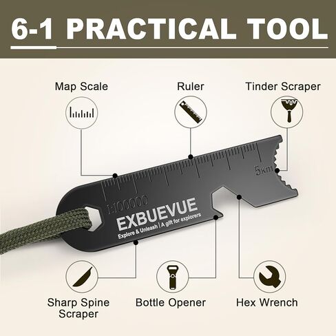 بداية النار ، 4 '' Ferro Rod Outdoor Survival Tools Flint and Steel with Stricker ، Paracord Paracord for Bushcraft ، Champing ، Theking Kits in Kuwait