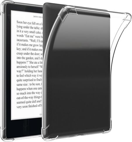 غطاء Kwmobile متوافق مع Amazon Kindle Paperwhite (2024)/Colorsoft Case - غطاء EREADER - غطاء واقي CASE TPU - مرن وخفيف الوزن - شفاف in Saudi Arabia