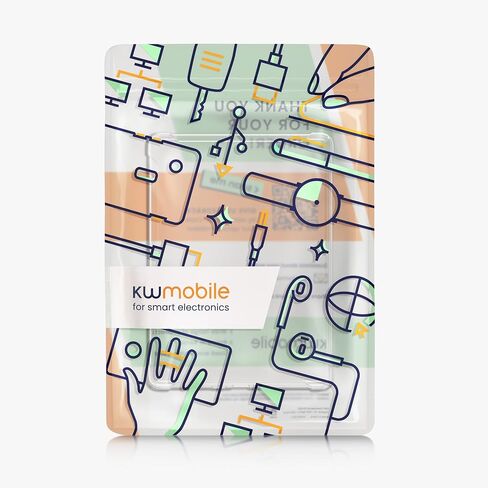 غطاء Kwmobile متوافق مع Amazon Kindle Paperwhite (2024)/Colorsoft Case - غطاء EREADER - غطاء واقي CASE TPU - مرن وخفيف الوزن - شفاف in Saudi Arabia