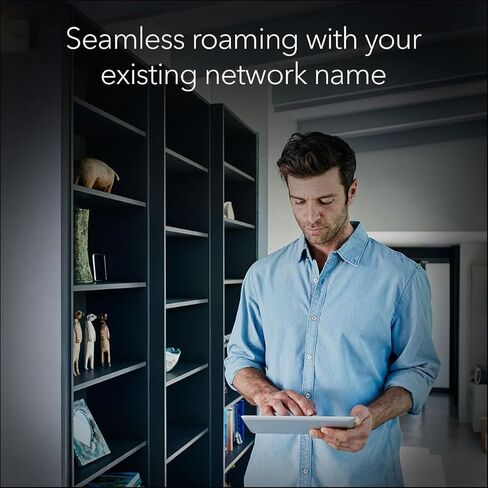 Netgear WiFi 7 Range Extender (EXS18) - BE3600 Dual -Band Indilely Signal Signal Booster & Repeater (تصل إلى 3.6 جيجابت في الثانية) - إضافة ما يصل إلى 1200 قدم مربع و 40 جهازًا - أمان WPA3 ، والتجوال الذكي in Saudi Arabia