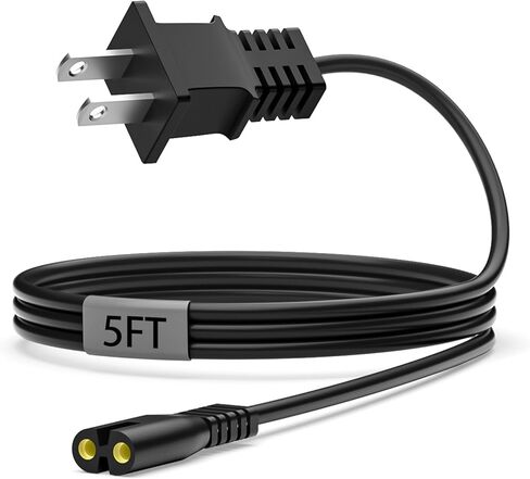 كابل VHBW 5FT متوافق مع شاحن Partybox JBL 310 110 320 120 1000 710 100 300 على المتحدث ، Onn Party Speaker 2 Prong AC Cord in Saudi Arabia