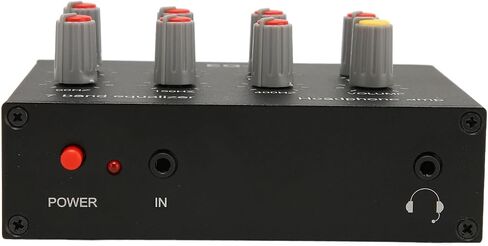 EQ-7 7 Band EQ Equalizer, Input Output, 12dB High Bass Adjustment, Dual Channel 3.5mm Interface Equalizer Car Audio for Home Stereo in Saudi Arabia