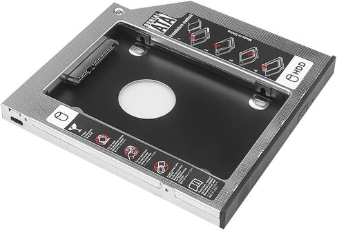 Hot All SATA 3.0 2nd HDD Caddy 9.5mm 12.7mm for 2.5" 2TB SSD Case Hard Disk Enclosure for CD-ROM DVD-ROM(9.5mm) in Saudi Arabia
