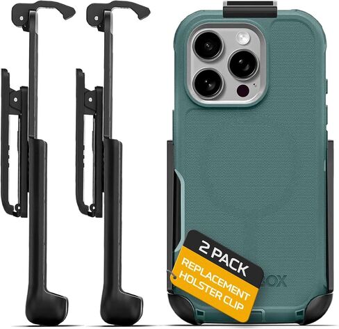 Encased Replacement Belt Clip Holster for iPhone 16 Pro Max (6.9") Otterbox Defender Series (2-Pack) in Saudi Arabia