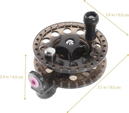 Sturdy Plastic Fly Fishing Reel Lightweight Compact Design Durable Crappie Reel for Sea Fishing with High Density Composite Wheel Foot in Saudi Arabia