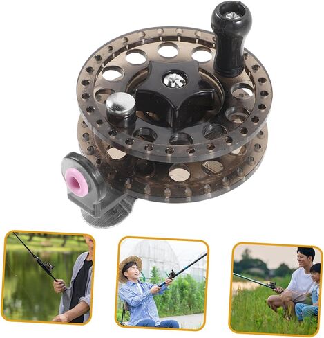 Sturdy Plastic Fly Fishing Reel Lightweight Compact Design Durable Crappie Reel for Sea Fishing with High Density Composite Wheel Foot in Saudi Arabia