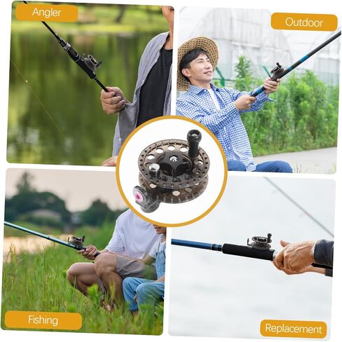 TOYANDONA Premium Plastic Fly Fishing Reel Lightweight Durable Outdoor Sea Fishing Wheel with High Strength Engineering Structure Compact Design for Easy Carrying and Long Term Use in Saudi Arabia